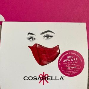 Cosabella Never Say Never V Red Face Mask